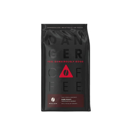 Acheter Danger Coffee Dark Roast Whole Bean Mineralized Coffee chez LiveHelfi