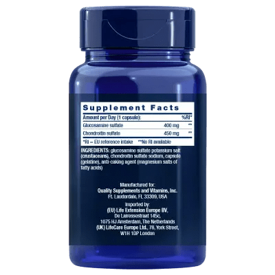 Acheter Life Extension Glucosamine/Chondroitin Capsules chez LiveHelfi
