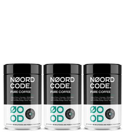 Acheter NoordCode Pure Coffee 3-pack (3 x 250 grams) Medium Roast Beans chez LiveHelfi