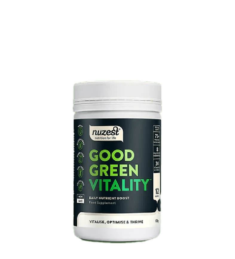 Acheter Nuzest Good Green Vitality 120 gr chez LiveHelfi