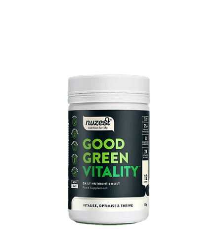 Acheter Nuzest Good Green Vitality 120 gr chez LiveHelfi