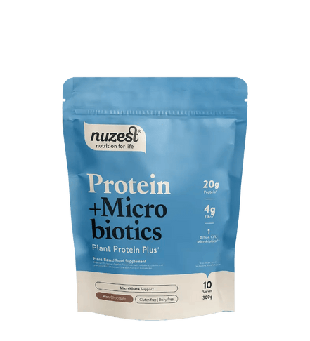 Acheter Nuzest Plant Protein + Microbiotics Rich Chocolate chez LiveHelfi