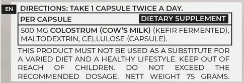 Acheter Paleo Powders Colostrum - Kefir Fermented chez LiveHelfi