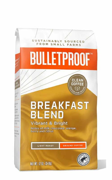 Acheter Bulletproof Breakfast Blend Light Roast Ground chez LiveHelfi