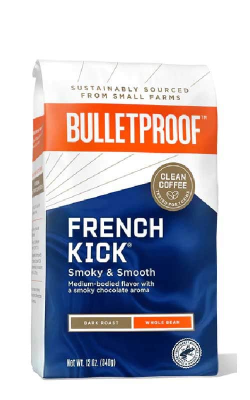 Acheter Bulletproof French Kick Whole Bean Coffee 340 gram chez LiveHelfi