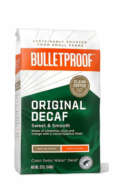 Acheter Bulletproof Coffee Decaf whole bean 340 gram chez LiveHelfi