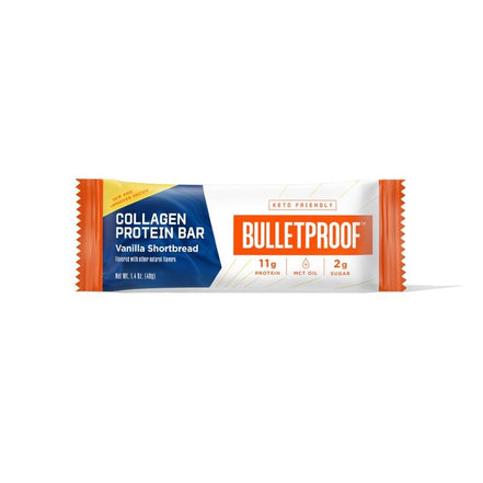 Acheter Bulletproof Vanilla Shortbread Collagen Protein Bars chez LiveHelfi