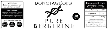Acheter Do Not Age Pure Berberine chez LiveHelfi