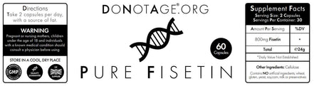 Acheter Do Not Age Pure Fisetin chez LiveHelfi