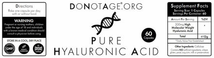 Acheter Do Not Age Pure Hyaluronic Acid chez LiveHelfi