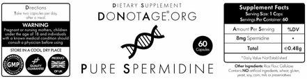 Acheter Do Not Age Pure Spermidine chez LiveHelfi