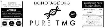 Acheter Do Not Age Pure TMG chez LiveHelfi