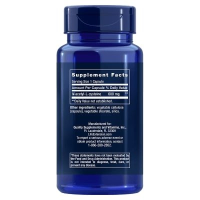 Acheter Life Extension N-Acetyl-L-Cysteine chez LiveHelfi