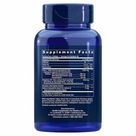 Acheter Life Extension Super Omega-3 Plus EPA/DHA Fish Oil chez LiveHelfi