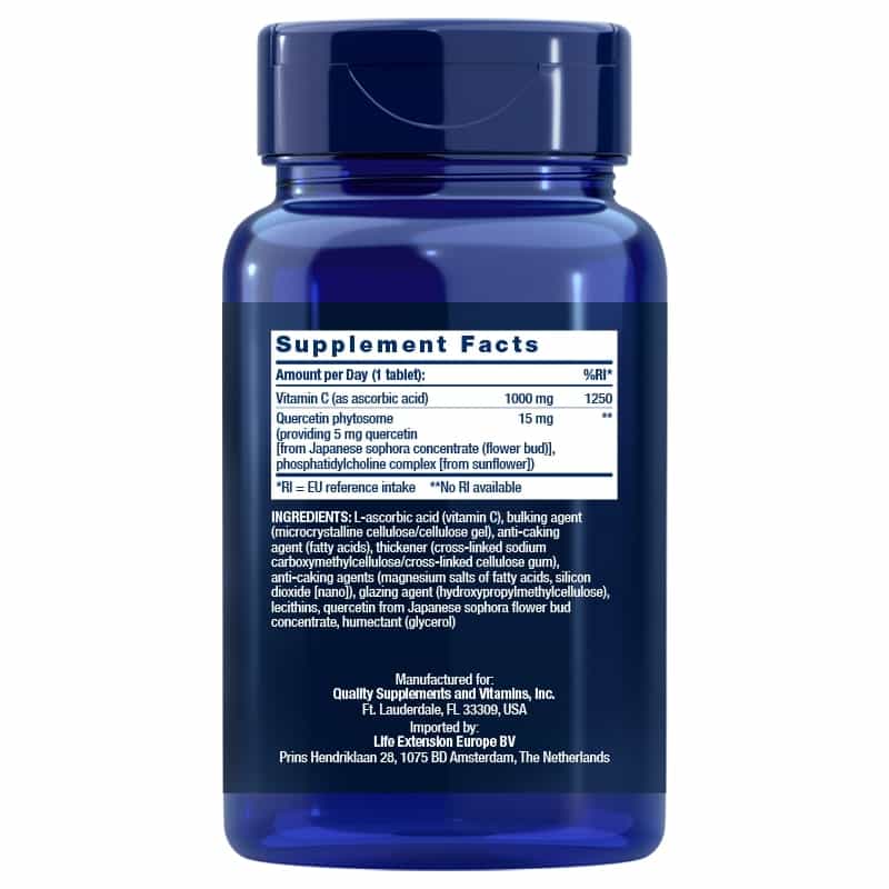 Acheter Life Extension Vitamin C and Quercetin Phytosome chez LiveHelfi