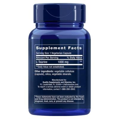 Acheter Life Extension Taurine chez LiveHelfi