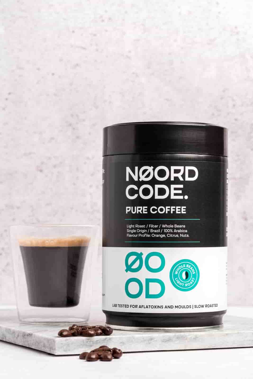 Acheter NoordCode Pure Coffee Light Roast Whole Beans 250g chez LiveHelfi