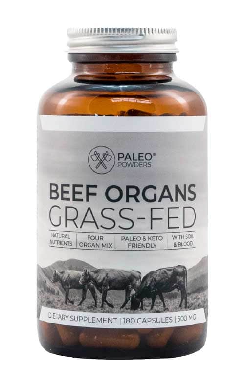 Acheter Paleo Powders Grass-Fed Beef Organ Capsules chez LiveHelfi