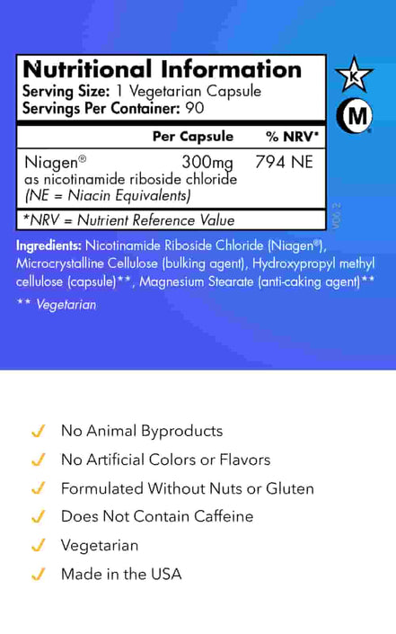 Acheter ChromaDex Tru Niagen 300 mg chez LiveHelfi