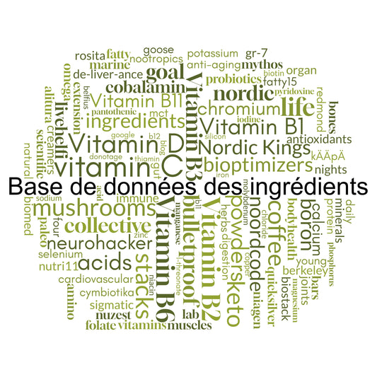 Découvrez la base de données des vitamines, minéraux et substances de LiveHelfi