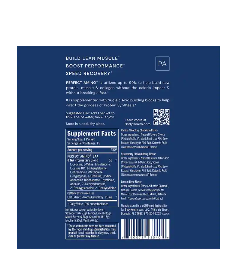 Perfect Amino Travel Packets - Variety Pack