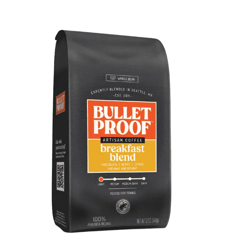 Breakfast Blend Light Roast Whole Bean