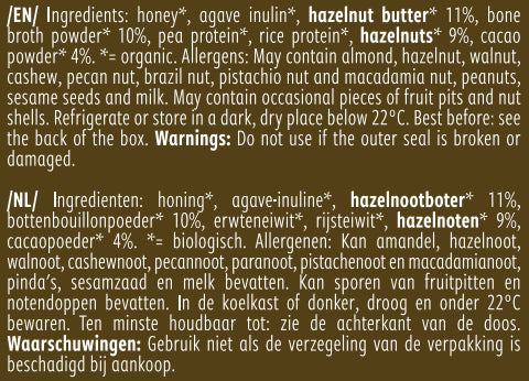 Organic Collagen Protein Bar - Hazelnut Cacao