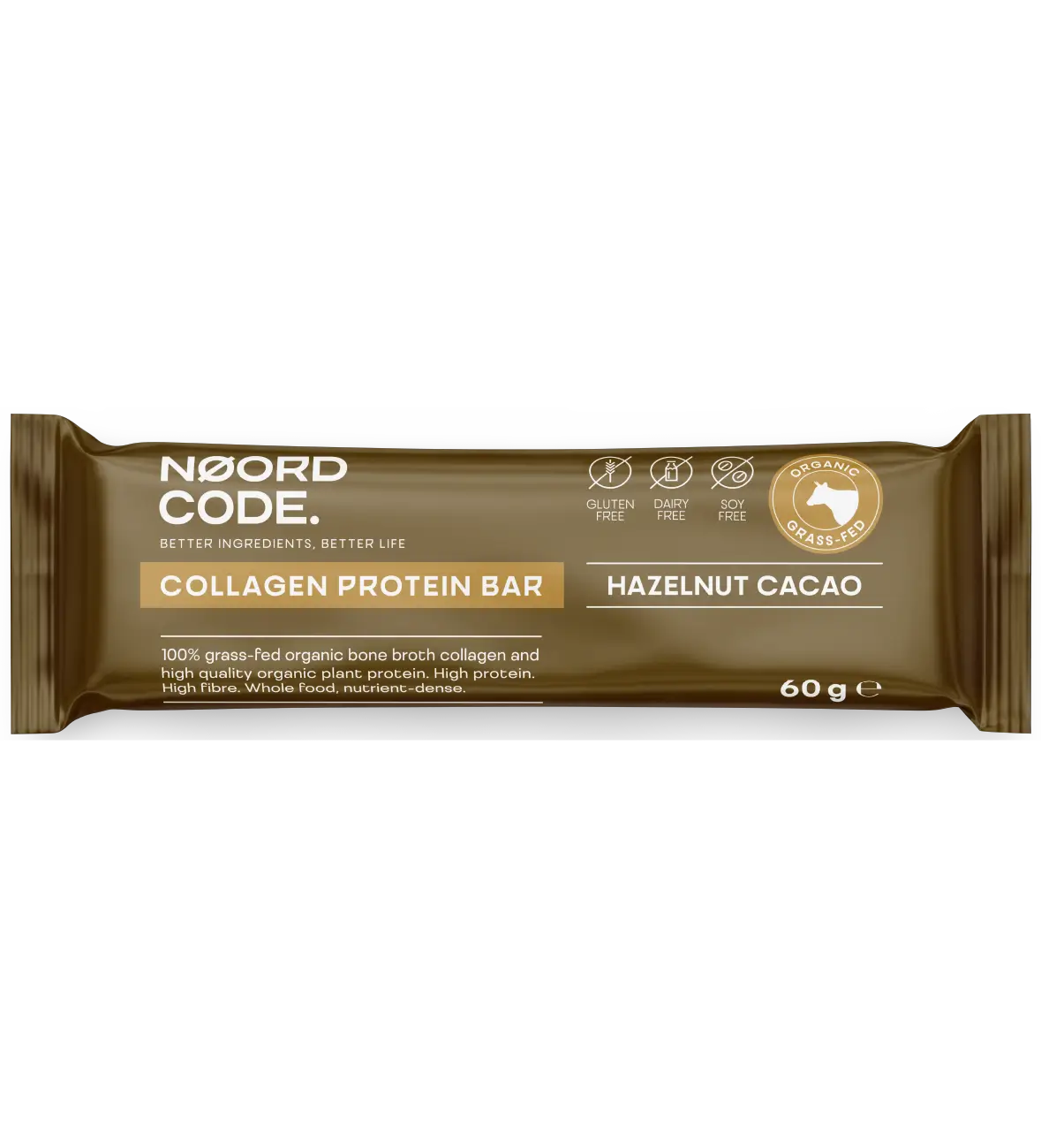 Organic Collagen Protein Bar - Hazelnut Cacao