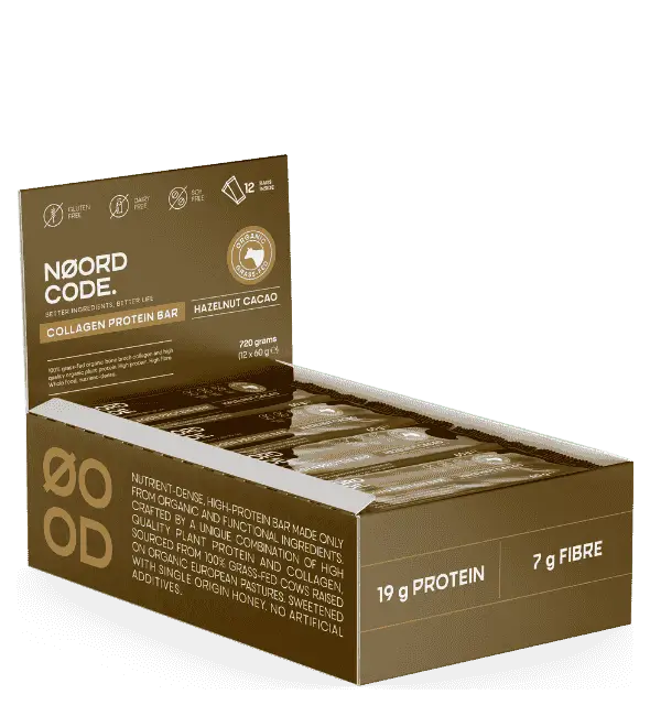 Organic Collagen Protein Bar - Hazelnut Cacao