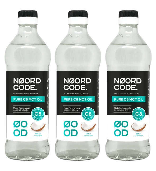 Acheter NoordCode Organic Pure C8 MCT Oil 3-pack chez LiveHelfi
