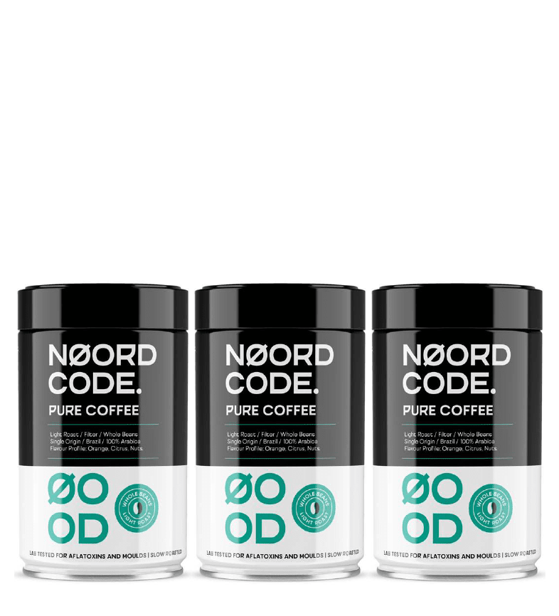 Acheter NoordCode Pure Coffee 3-pack (3 x 250 grams) Light Roast Beans chez LiveHelfi