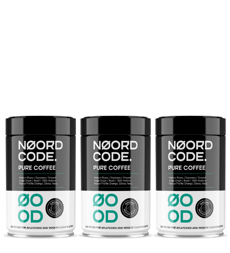 Acheter NoordCode Pure Coffee 3-pack (3 x 250 grams) Medium Roast Ground chez LiveHelfi