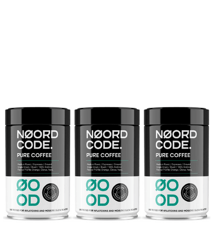 Acheter NoordCode Pure Coffee 3-pack (3 x 250 grams) Medium Roast Ground chez LiveHelfi