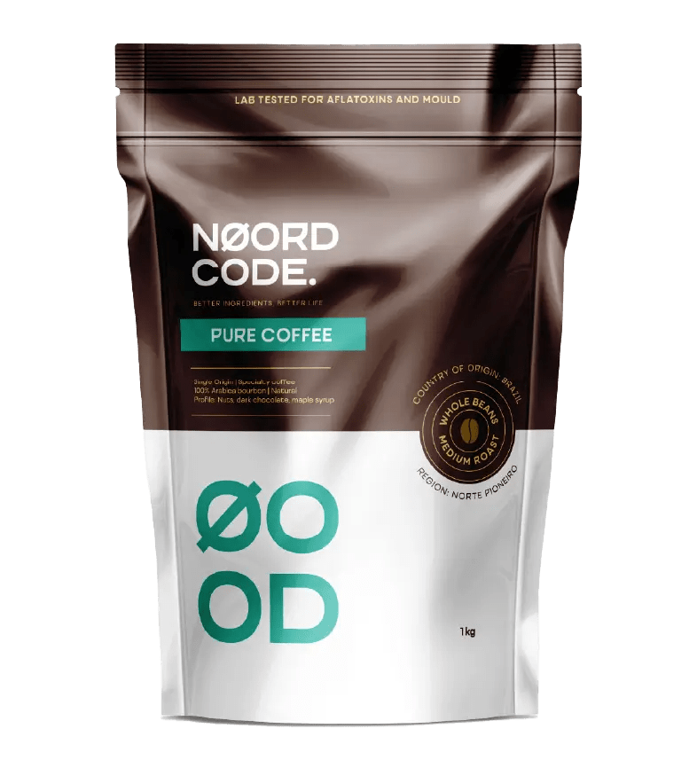 Acheter NoordCode Pure Coffee Medium Roast Whole Beans 1kg chez LiveHelfi
