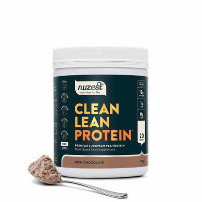 Acheter Nuzest Clean Lean Protein Rich Chocolate 500 gr chez LiveHelfi